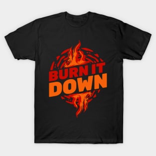 Seth Rollins Burn It Down Seth Freakin Rollins Wrestling Merch T-Shirt